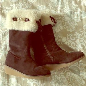 Michael Kors Wedge Furry Boots